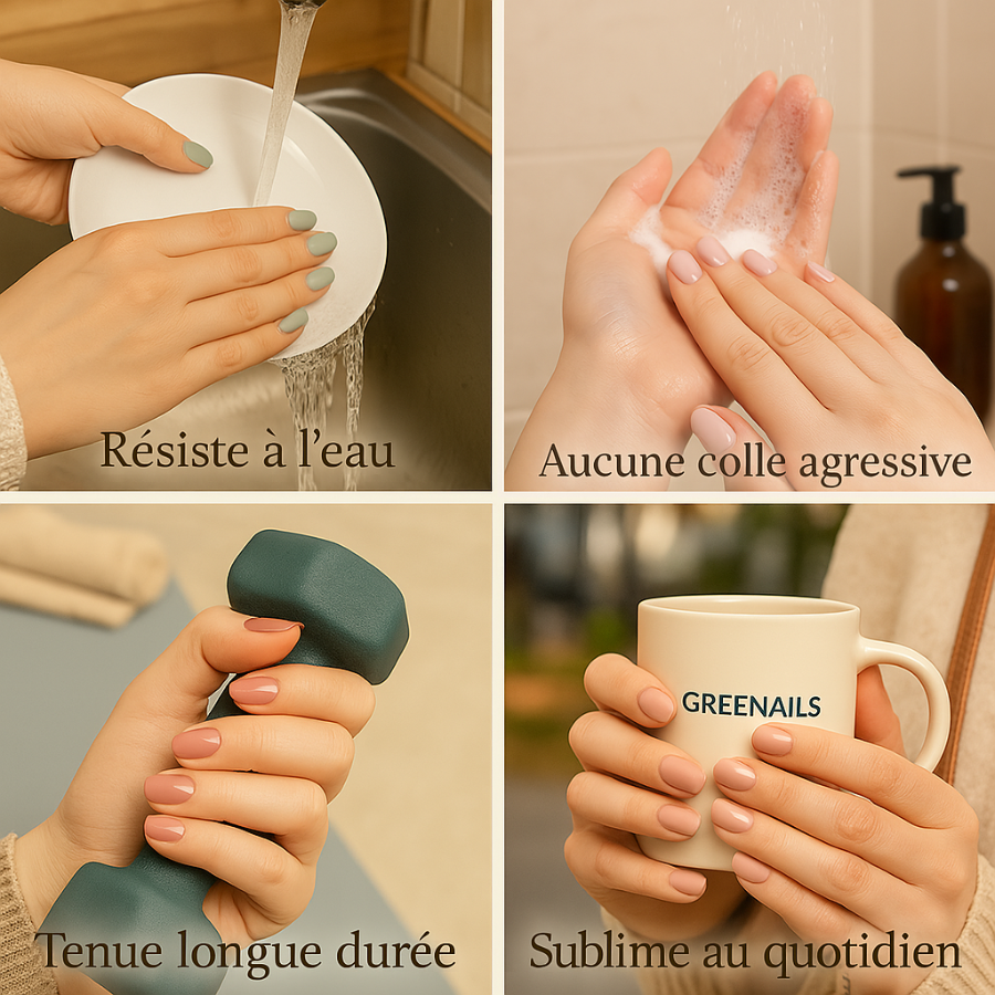 Des Faux Ongles Sublimes en 5 min – Sans Colle, Sans dégâts, Sans RDV - Nude Terracotta