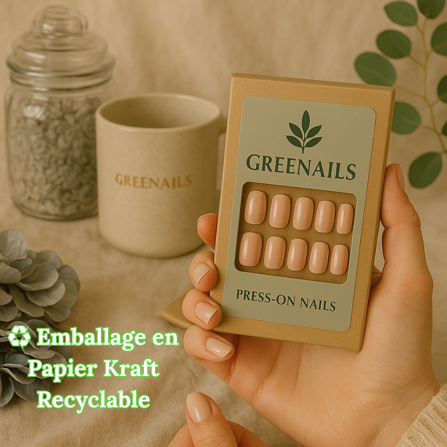 Des Faux Ongles Sublimes en 5 min – Sans Colle, Sans dégâts, Sans RDV - Nude Terracotta