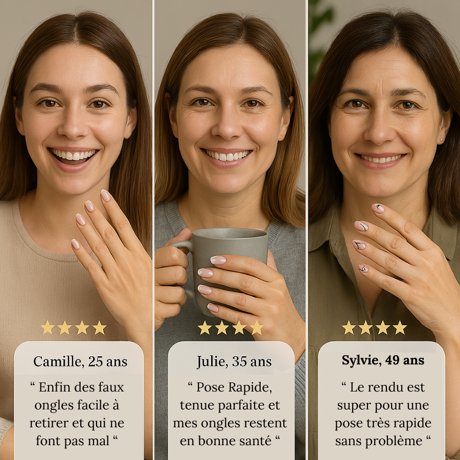 Des Faux Ongles Sublimes en 5 min – Sans Colle, Sans dégâts, Sans RDV - Nude Terracotta