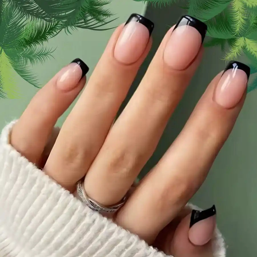 Des Faux Ongles Sublimes en 5 min – Sans Colle, Sans dégâts, Sans RDV - Noir Intense