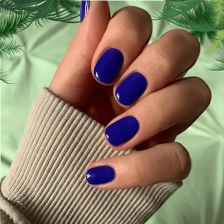 Des Faux Ongles Sublimes en 5 min – Sans Colle, Sans dégâts, Sans RDV - Bleu Électrique