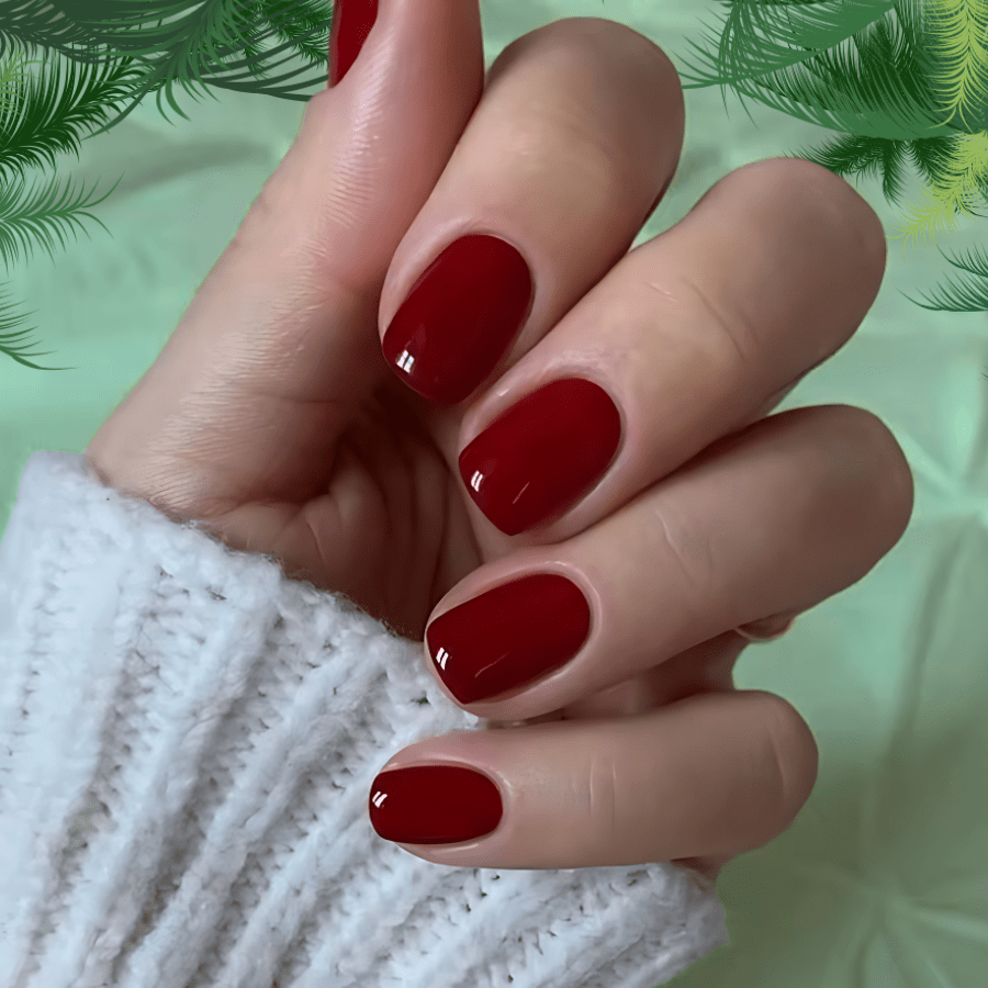 Des Faux Ongles Sublimes en 5 min – Sans Colle, Sans dégâts, Sans RDV - Rouge Intense