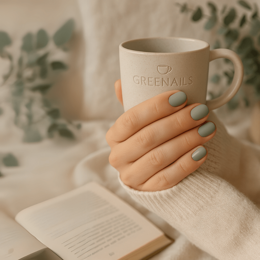 Des Faux Ongles Sublimes en 5 min – Sans Colle, Sans dégâts, Sans RDV - Vert Sauge
