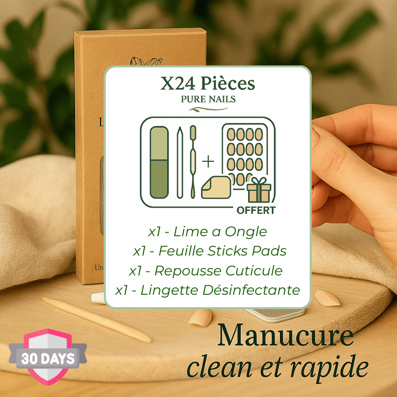 Bleu Électrique - Faux Ongles Sain, Chic et Naturel Conçu Pour les Femmes Actives